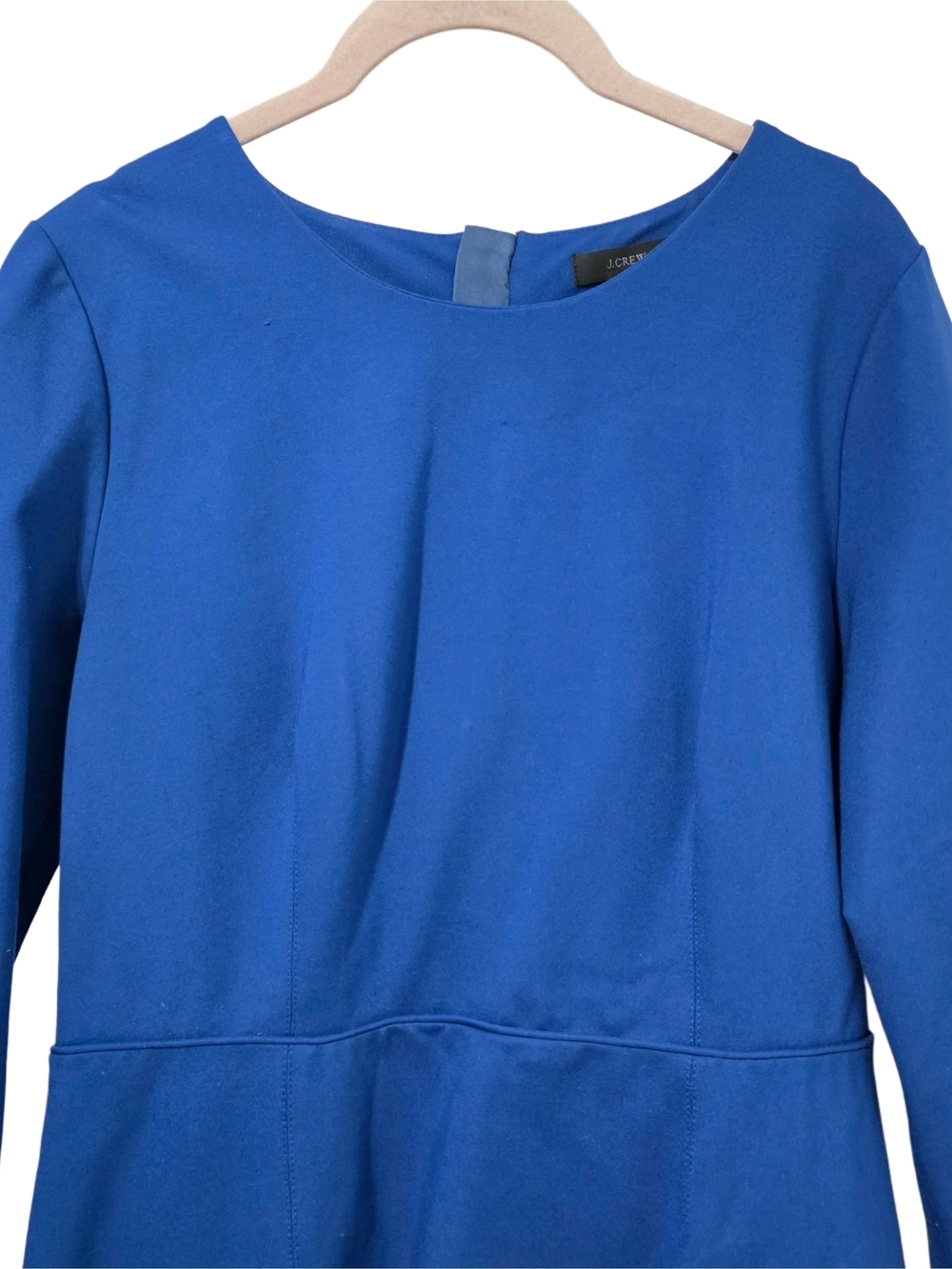 J.Crew 3/4 sleeve Royal Blue Sheath Dress - Picture 3 of 8